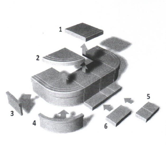 Форма для тротуарной плитки Ступень 49/5 12,5х25х3,5 см фото 2
